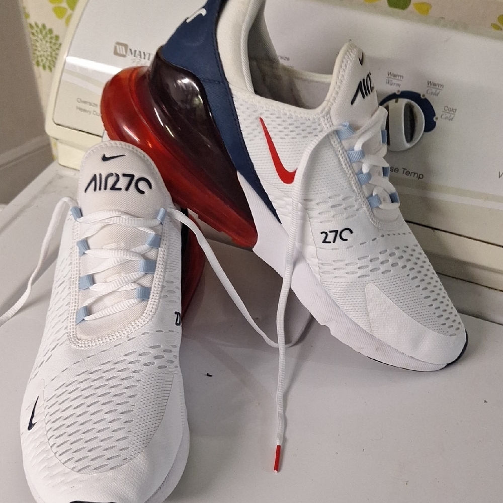 Nike  Air 270  USA White and Blue Sneakers Sz 13